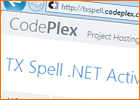 TX Spell .NET ActiveX Package goes CodePlex