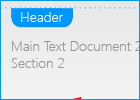 Section behaviour when merging documents