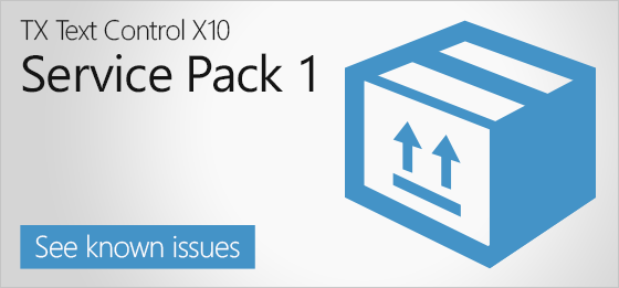 TX Text Control X10 SP1
