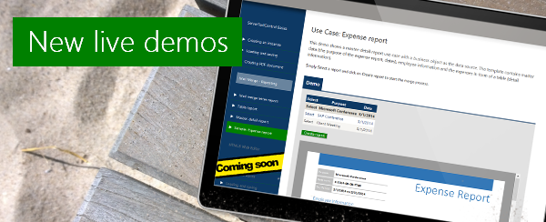 New TX Text Control ASP.NET Live Demos Released