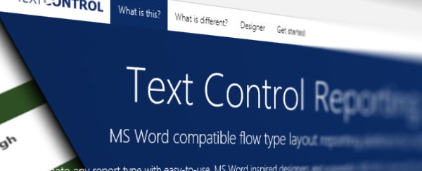 Find out how Text Control Reporting can help you