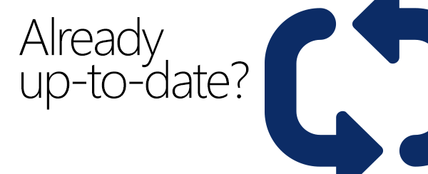 Stay up-to-date and download the latest service pack