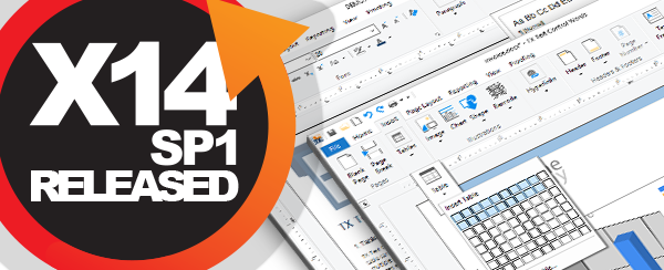 Service Pack 1 for TX Text Control X14 released