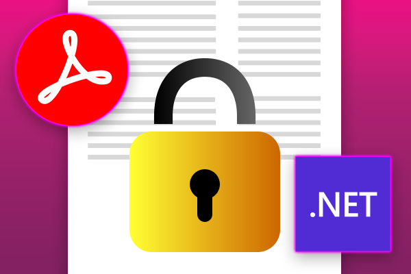 Exporting Password Protected Documents to PDF in .NET C#