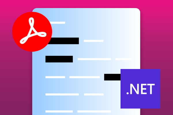 True Document and PDF Text Redaction in .NET C#