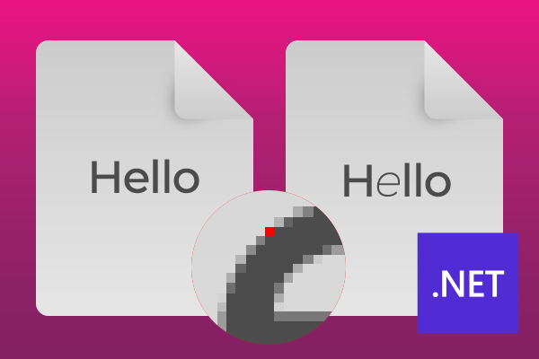 Document Comparison using Image-Based Pixel Matching in .NET C#