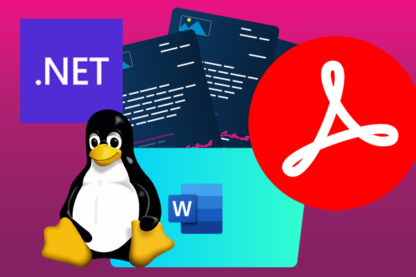 Convert MS Word DOCX to PDF including Text Reflow using .NET C# on Linux