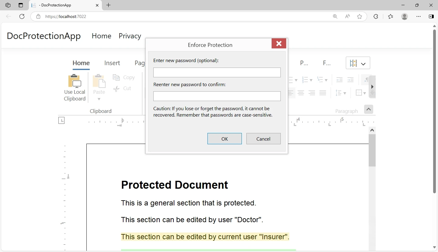 Load Protected Document