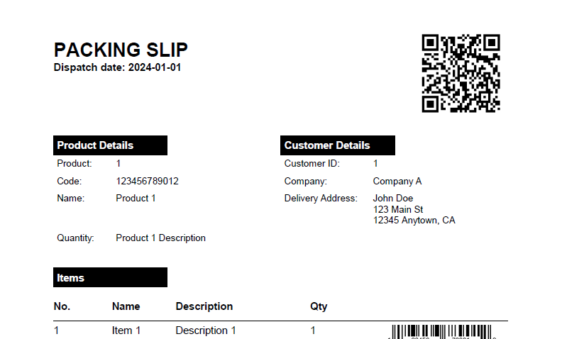QR Codes in PDF Documents