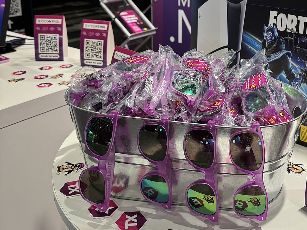 Text Control sunglasses