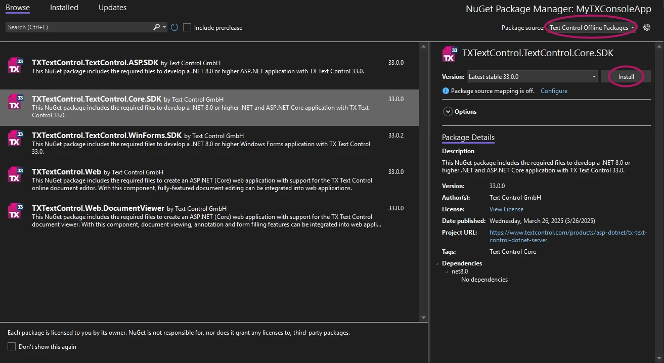 Creating the .NET 8 project