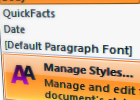 Word processing basics: Using style sheets
