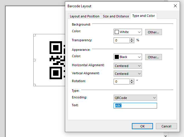 Barcode object comparison