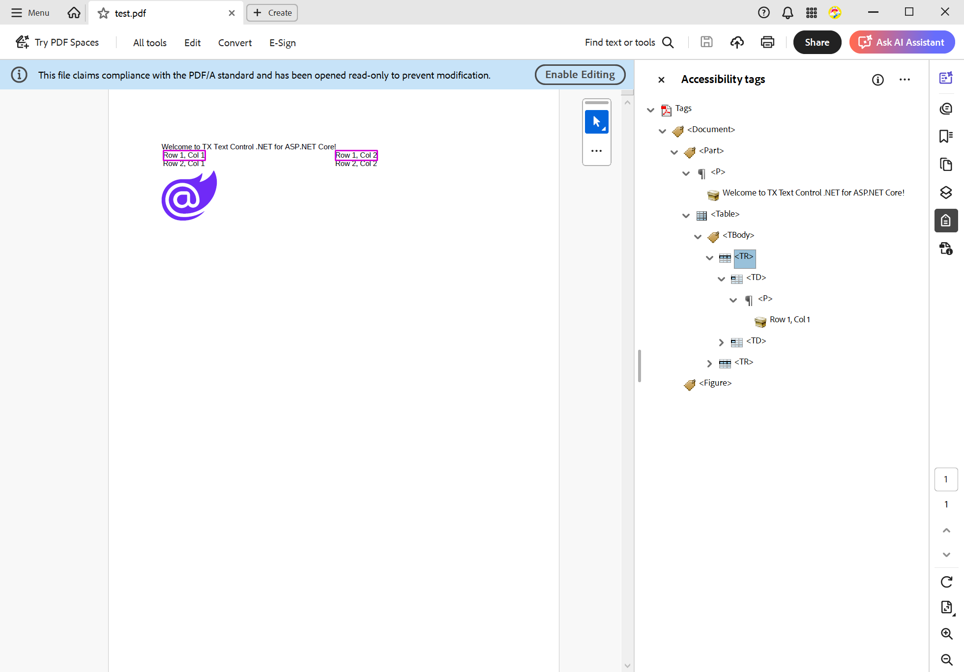 Tagged PDF