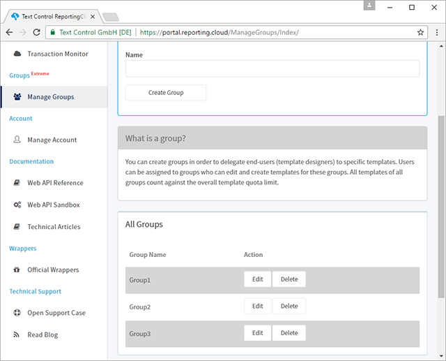 Introducing Groups for ReportingCloud Extreme users