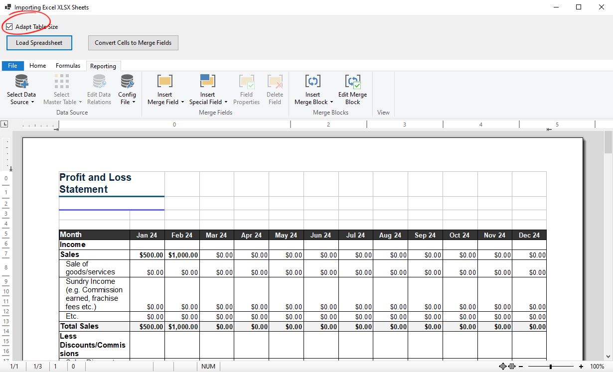 Excel Document