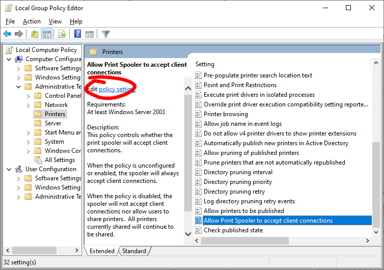 Disable the Print Spooler service Disable the Print Spooler service