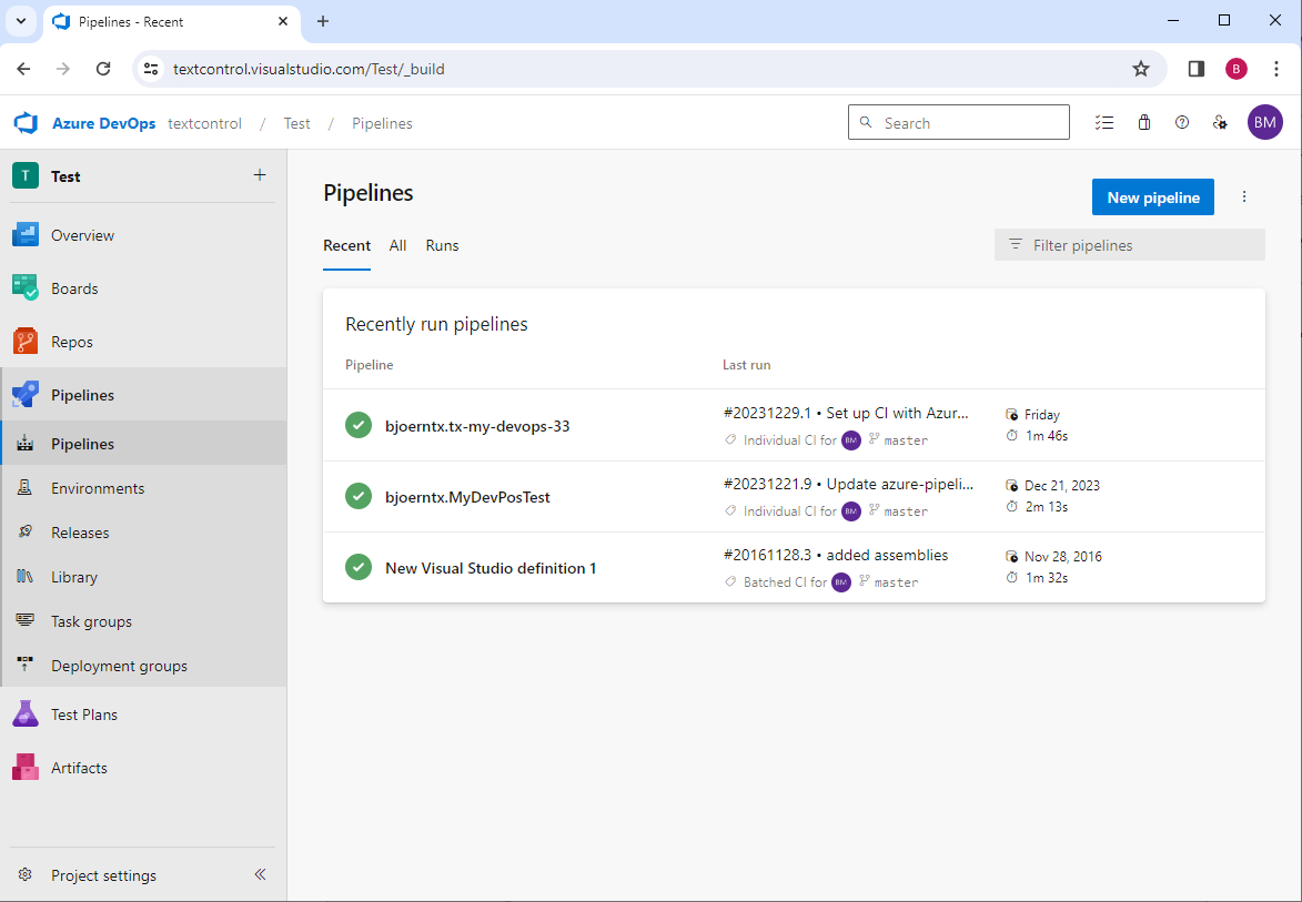Azure Pipelines
