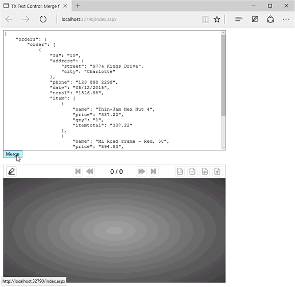 Using MailMerge with JSON data Using MailMerge with JSON data