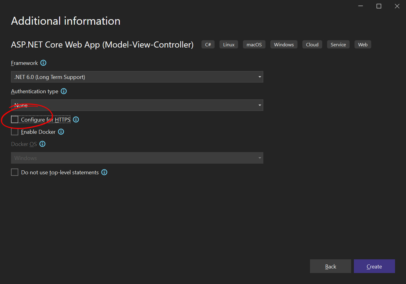 Creating the .NET 6 project