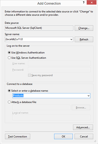 Define a model - Database first