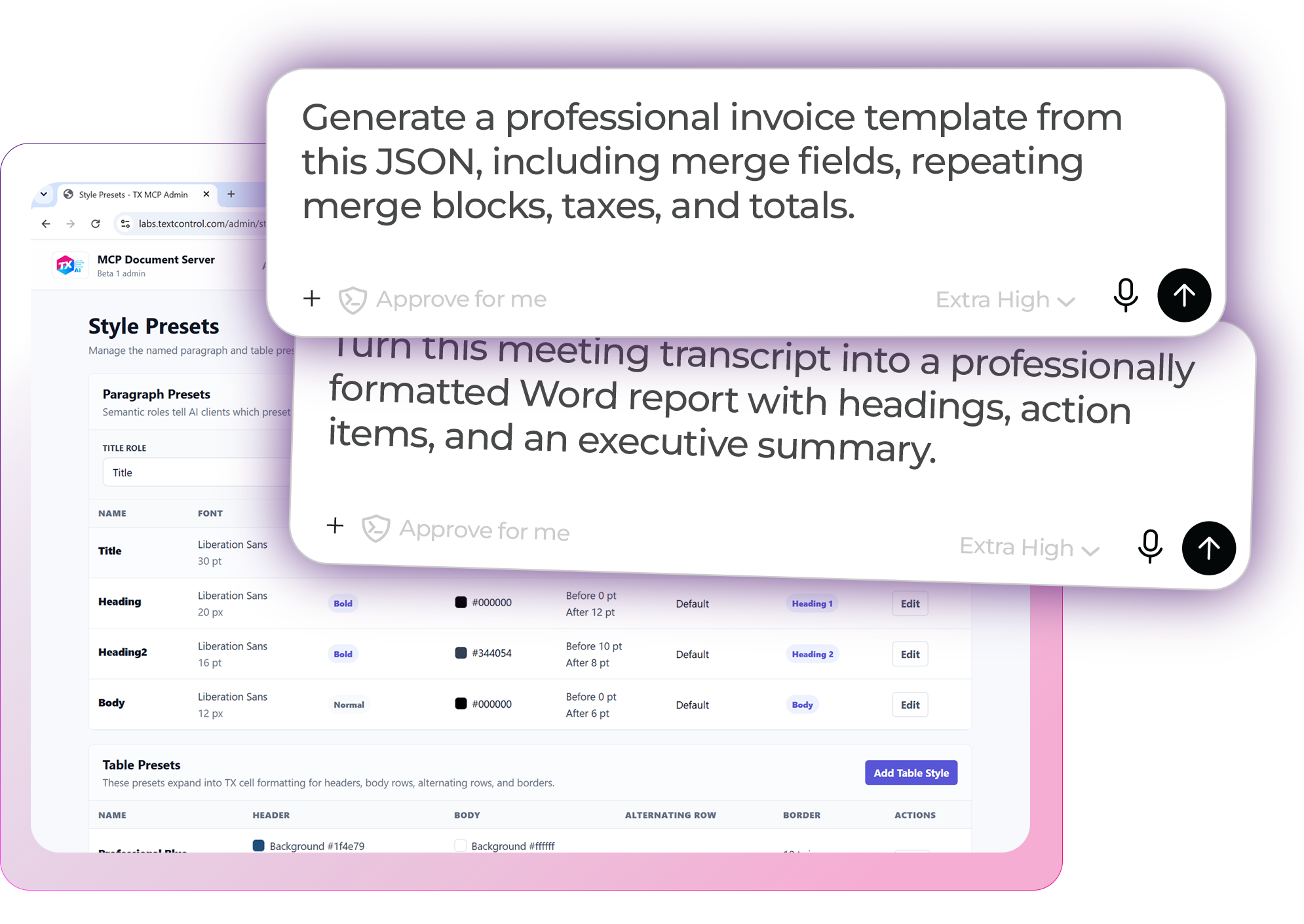 TX Text Control AI document generation TX Text Control AI document generation