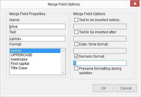 Field properties