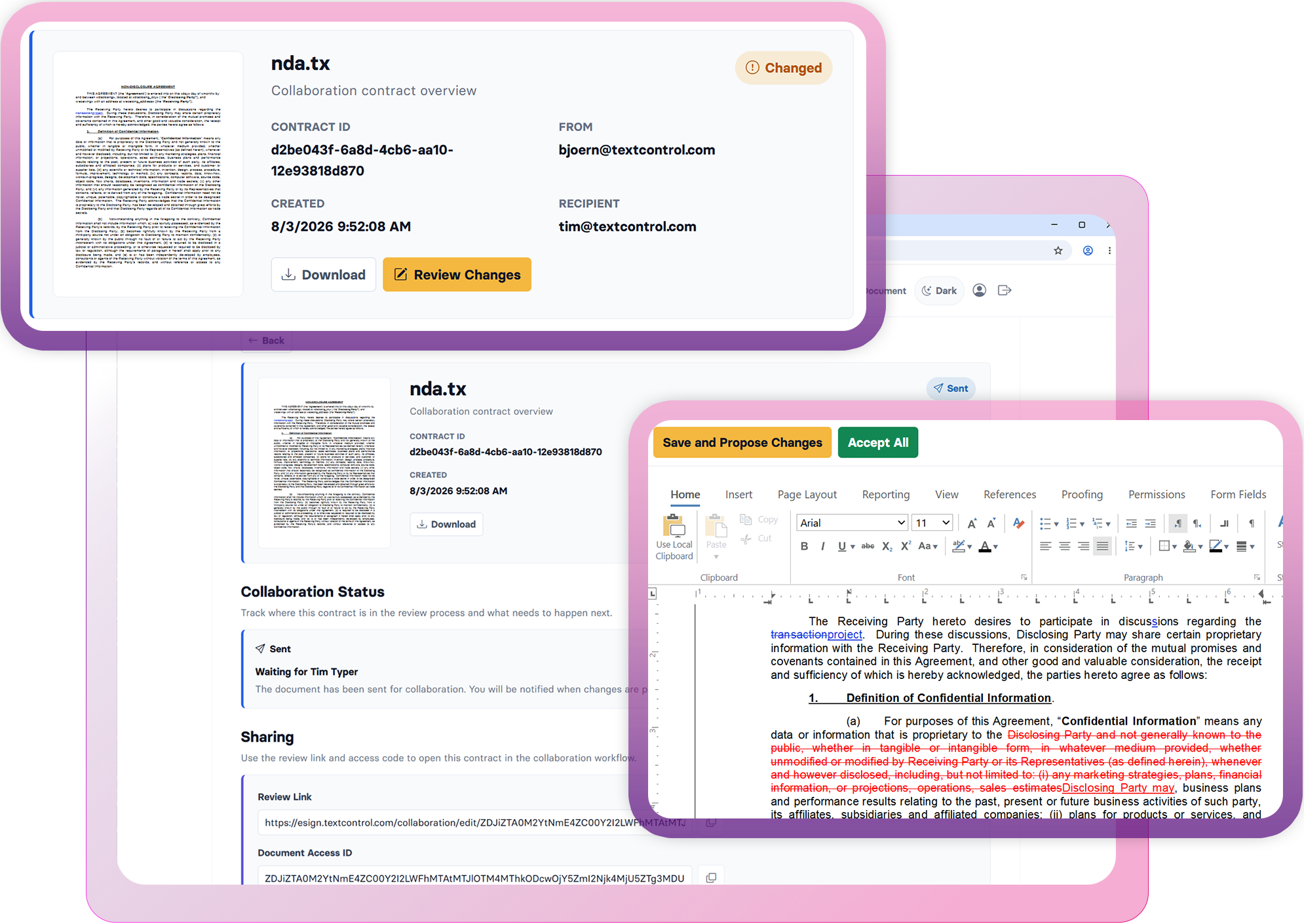 Review, collaborate, and approve Review, collaborate, and approve