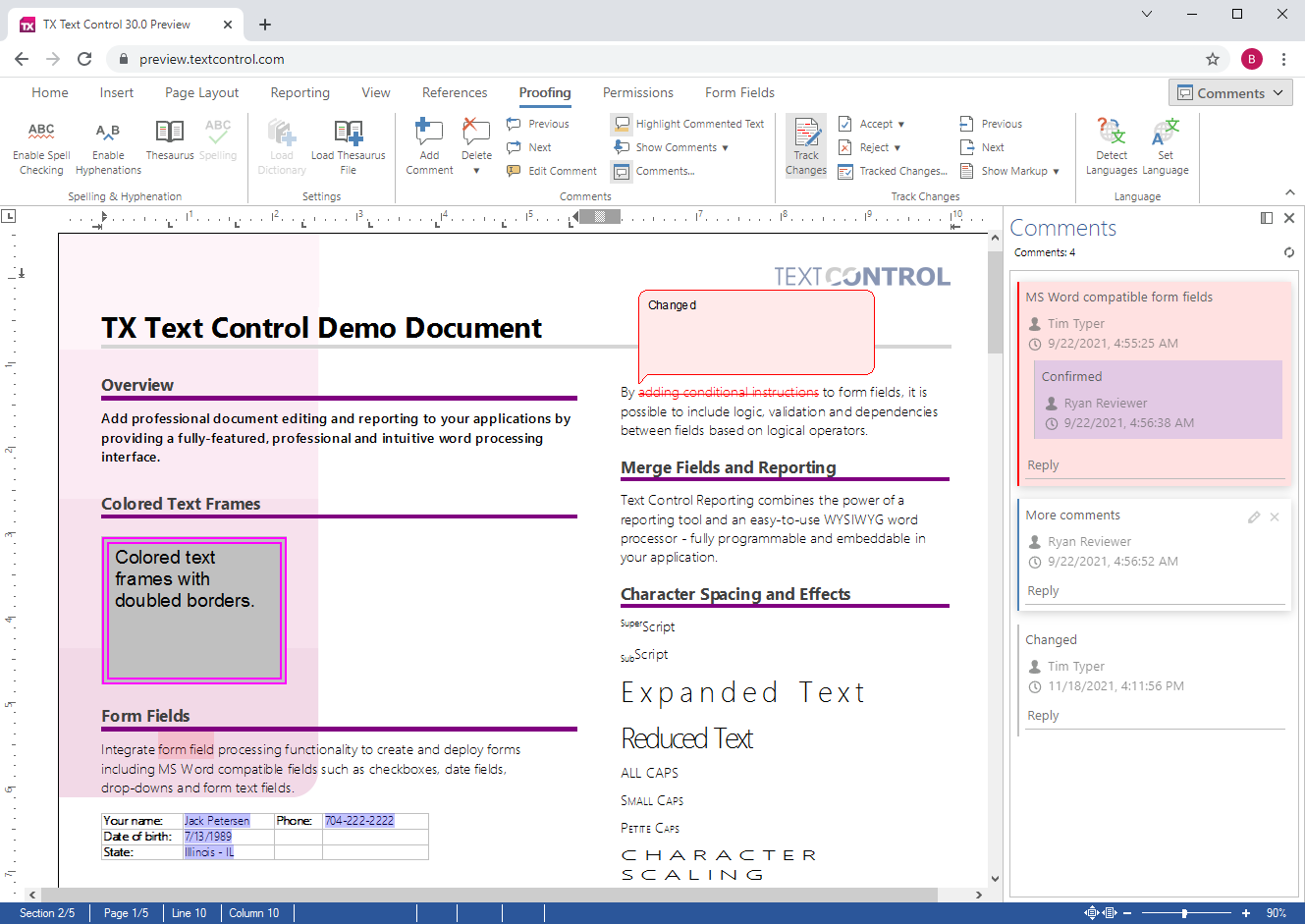Document editor Document editor