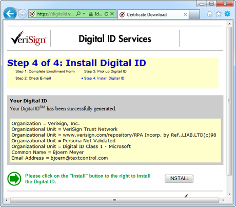 Get your Digital ID for Secure E-Mail Get your Digital ID for Secure E-Mail