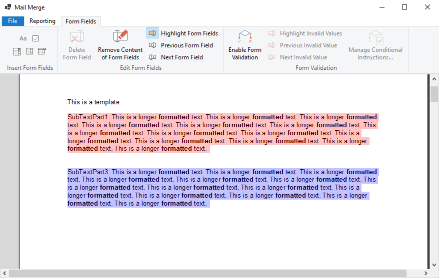 Creating documents with TX Text Control