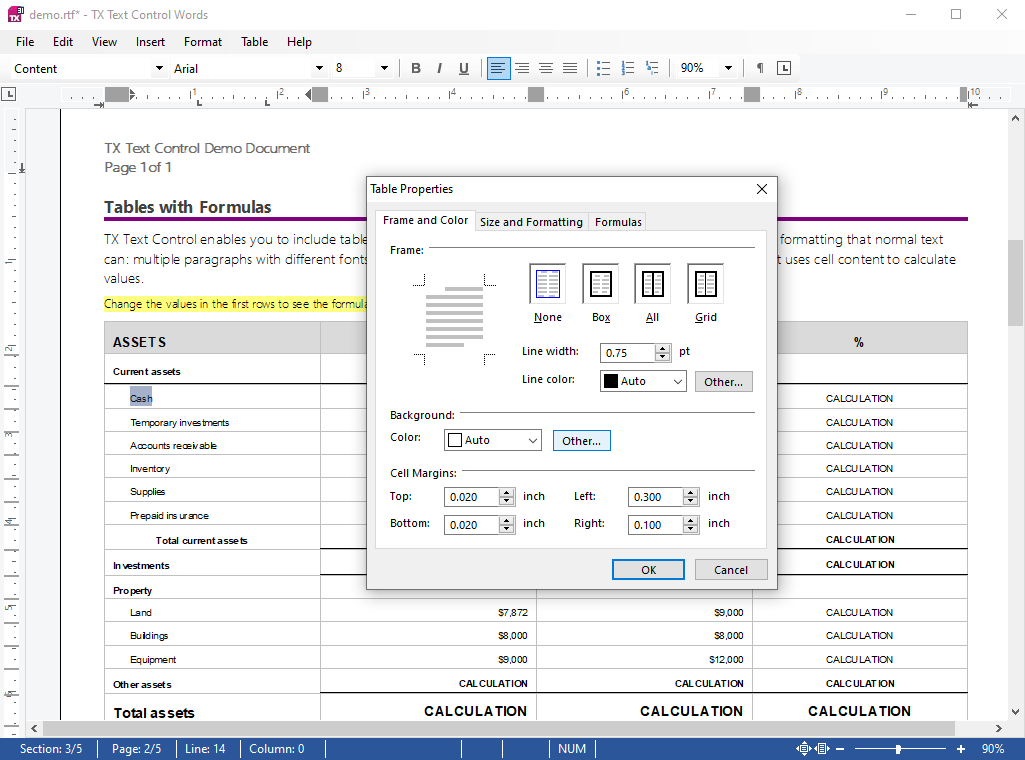 Rich table support Rich table support