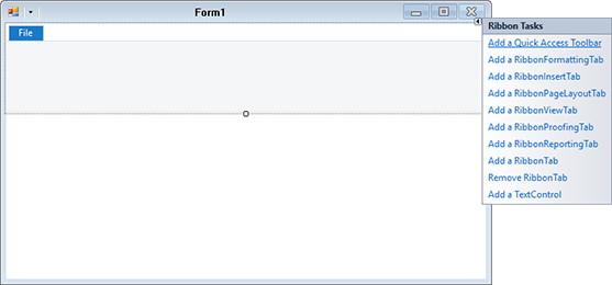 Customizing the Text Control Ribbon control