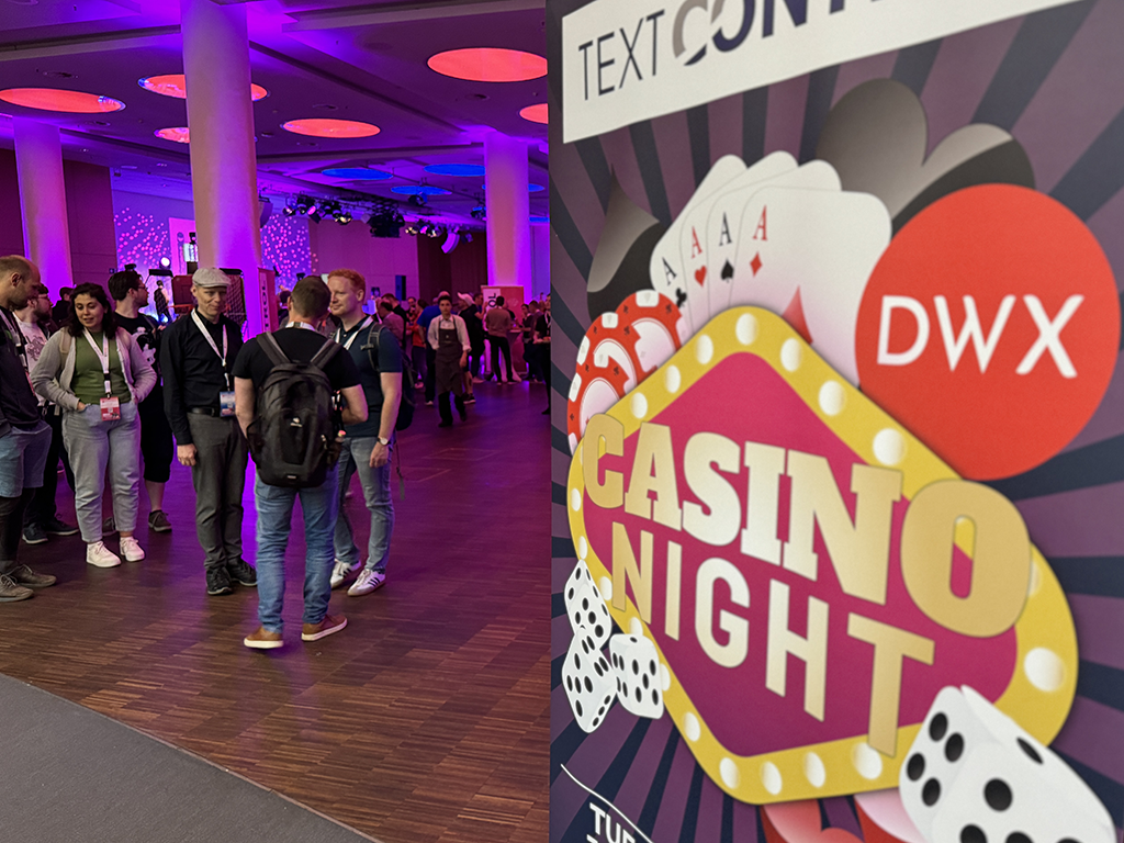 Text Control at DWX Developer Week 2024 Casino Night Text Control at DWX Developer Week 2024 Casino Night