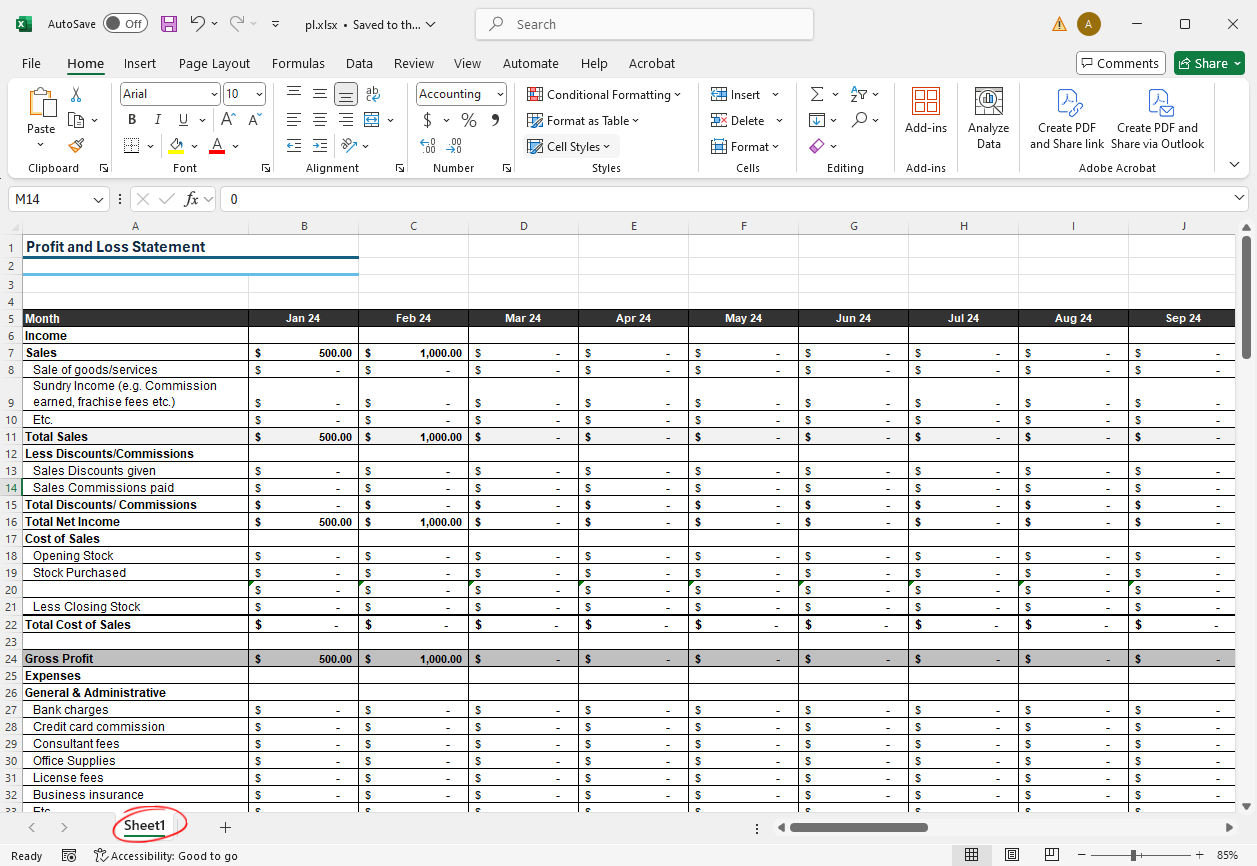 Excel Document