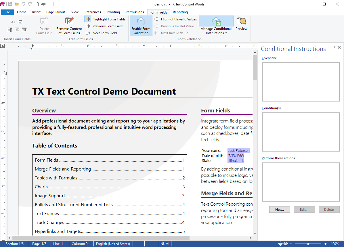 TX Text Control 31.0 TX Text Control 31.0