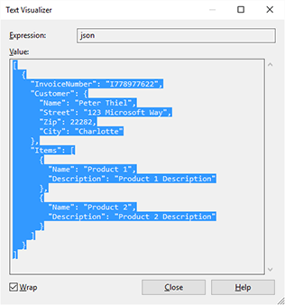 Text Visualizer and Json