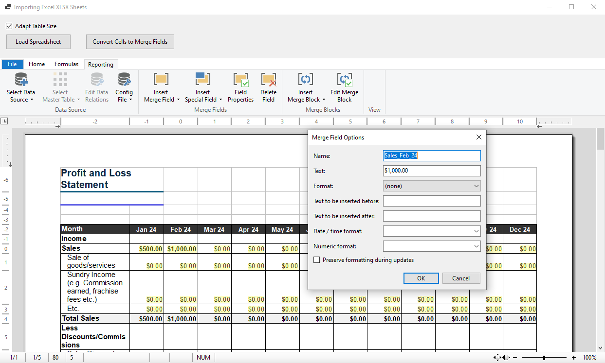 Excel Document