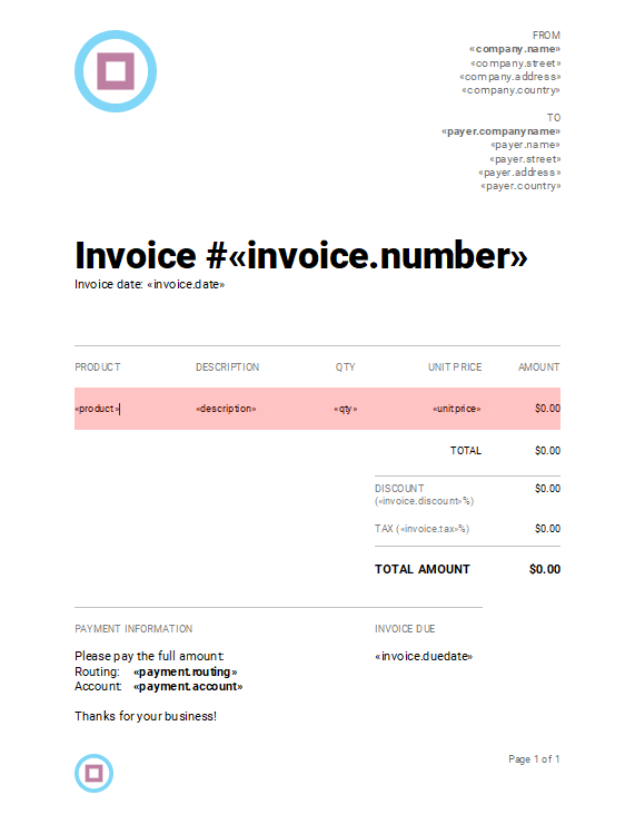 Invoice creation with TX Text Control Invoice creation with TX Text Control