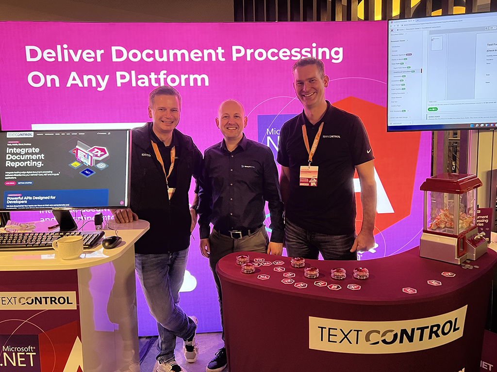 Text Control team with Text Control MVP André Krämer