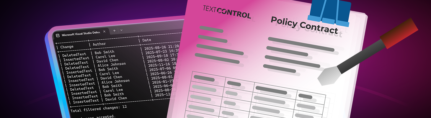 Inspect and Process Track Changes in DOCX Documents with TX Text Control with .NET C#