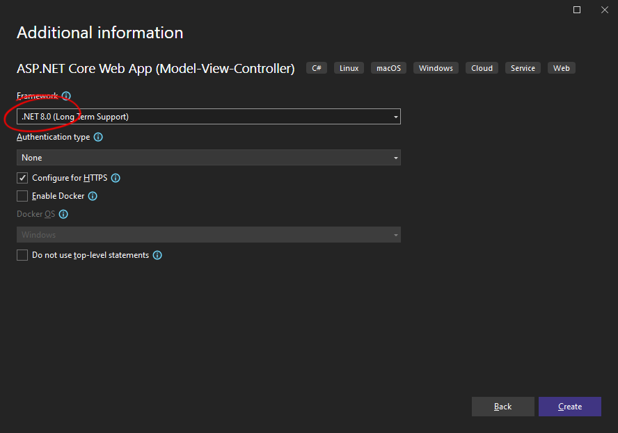 Creating the .NET 6 project
