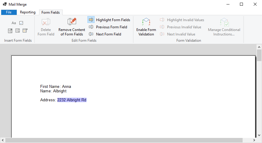 Creating documents with TX Text Control