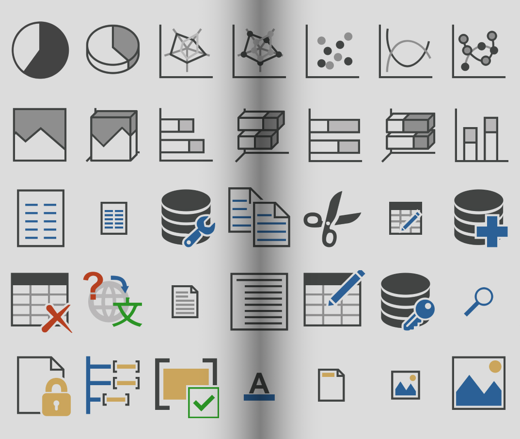 High resolution icon set High resolution icon set