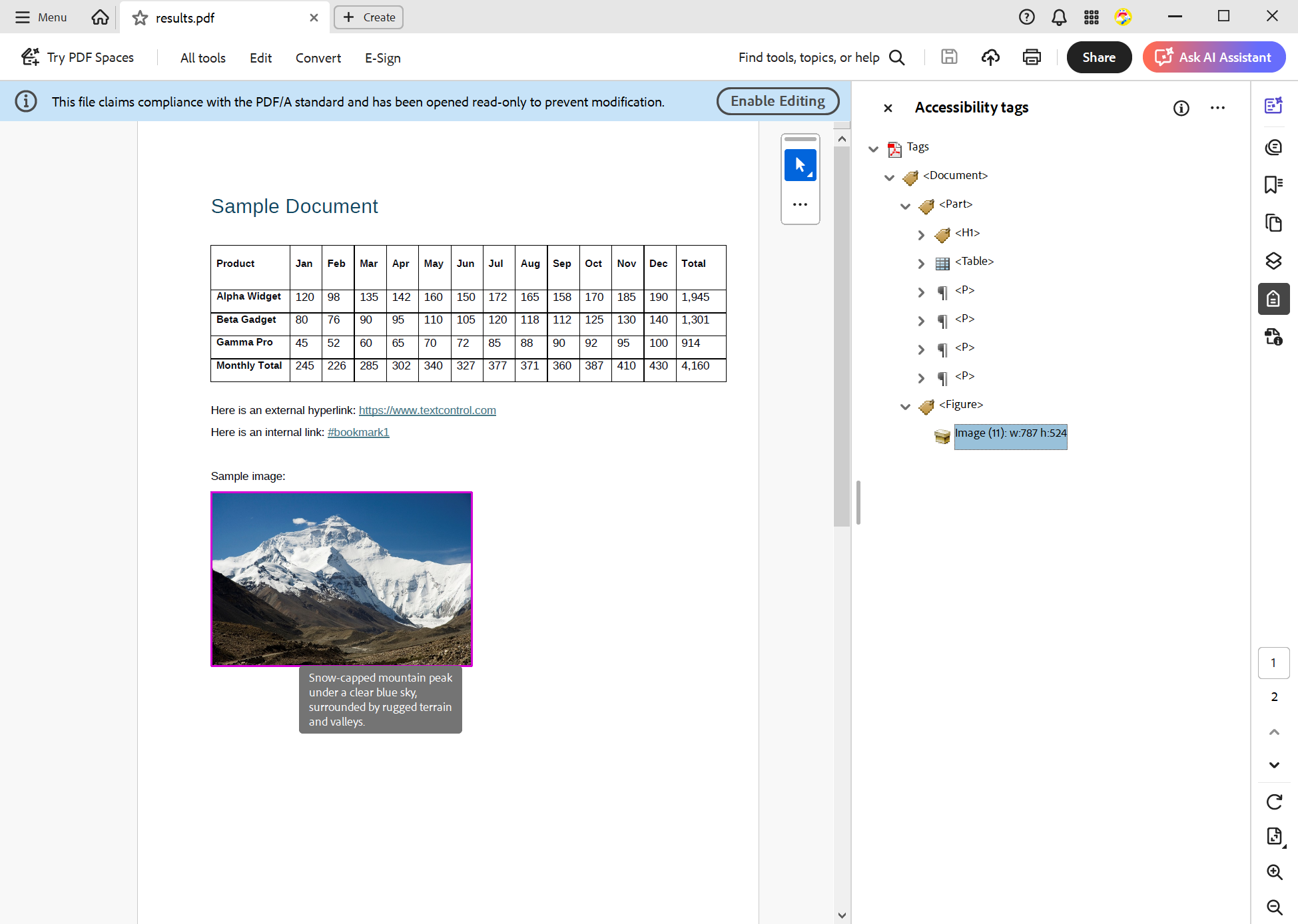 PDF/UA Verification in Acrobat Reader