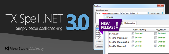 TX Spell .NET 3.0 - simply better spell checking components TX Spell .NET 3.0 - simply better spell checking components