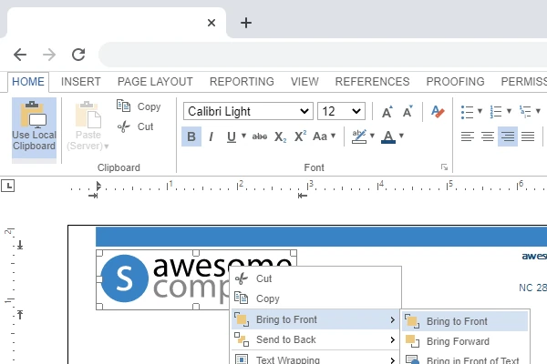 ASP.NET Core DocumentEditor