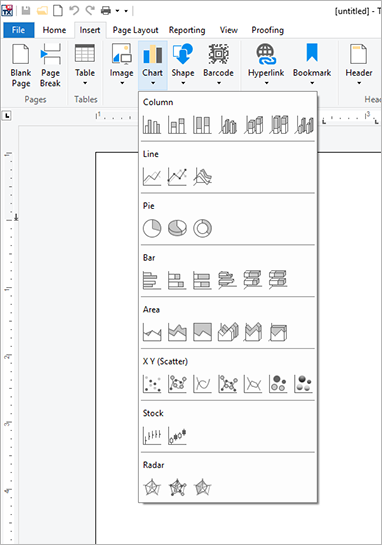 Sneak Peek X15: Ribbon chart layout tab
