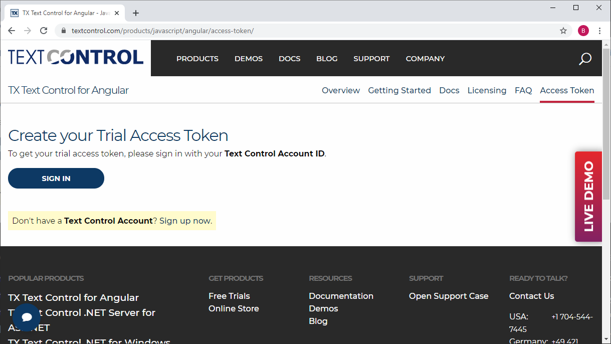 Access Token Access Token