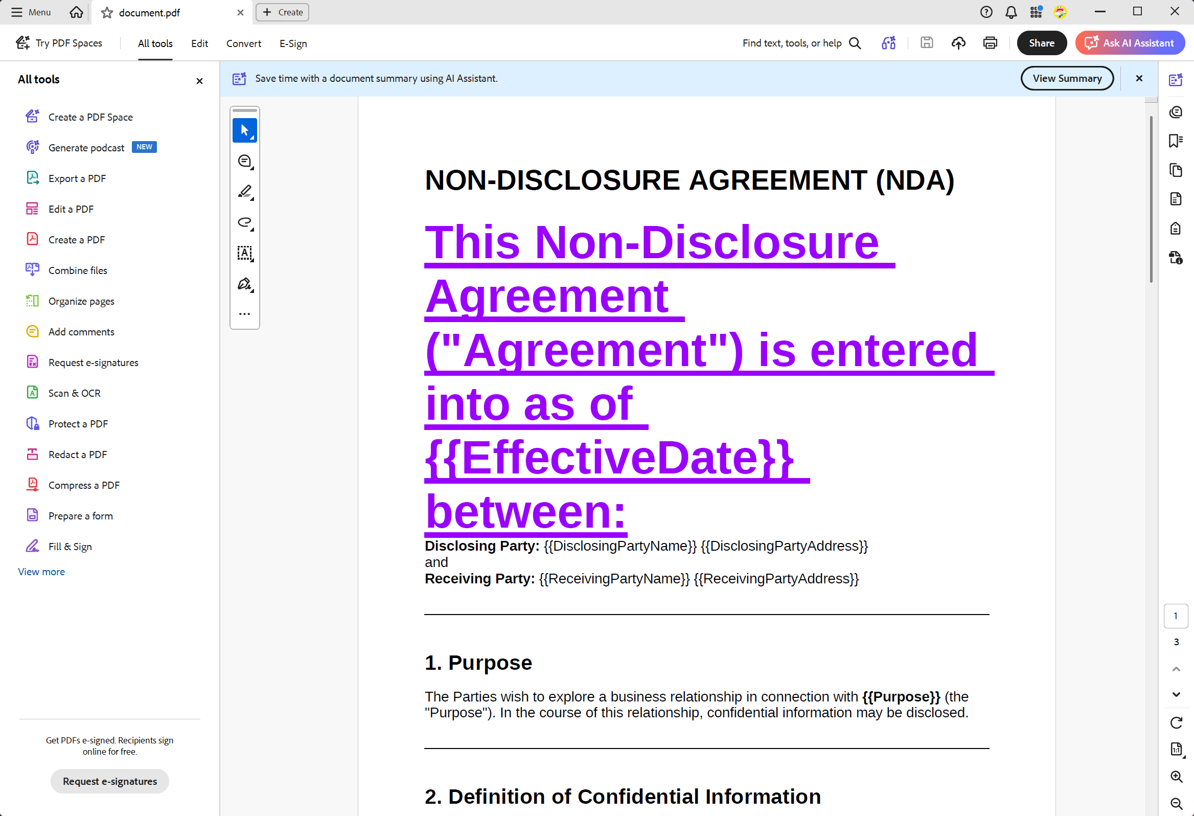 Step 5: PDF Output